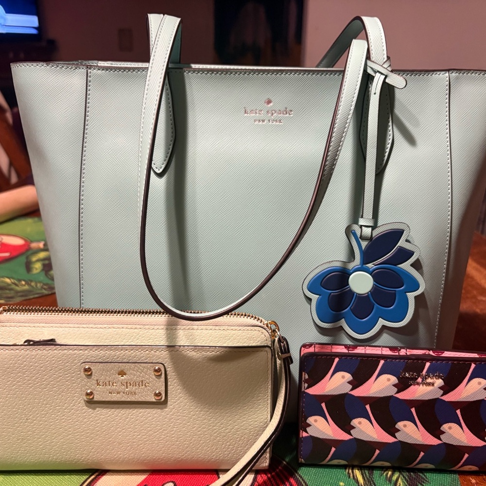 Kate Spade Mint Green Tote Bag